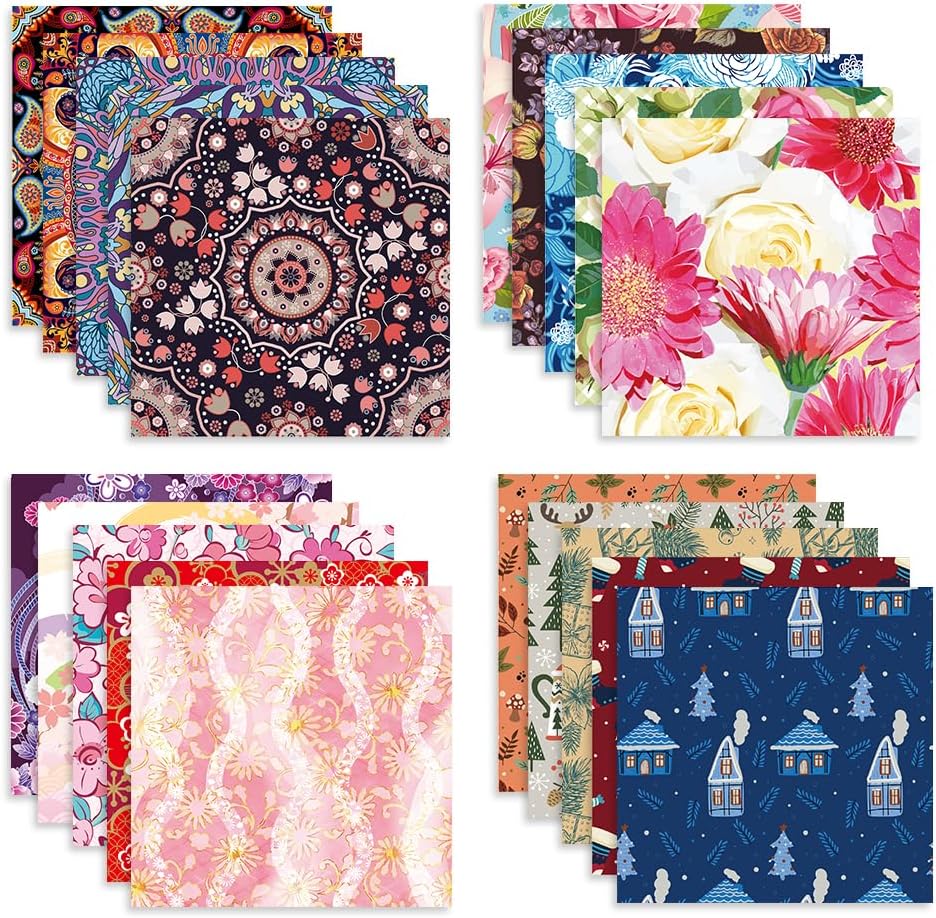 10 Different Packs Full Collection Origami Paper Kit 6 Inch Square Double Sided Color Vivid Colors Creation Easy Fold Paper Set Hand Crafts Paper Arts Creativity