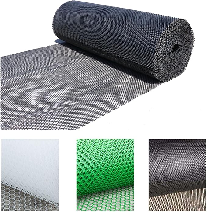 39.3″ x 32.8′ Chicken Mesh Fence Roll Versatile Plastic Fencing Netting Heavy Duty Balcony Protection Safety Mesh Easy Cut for Home Décor Gardening Poultry Barrier(Size:1x20M - Mesh 1.2cm,Color:Black)