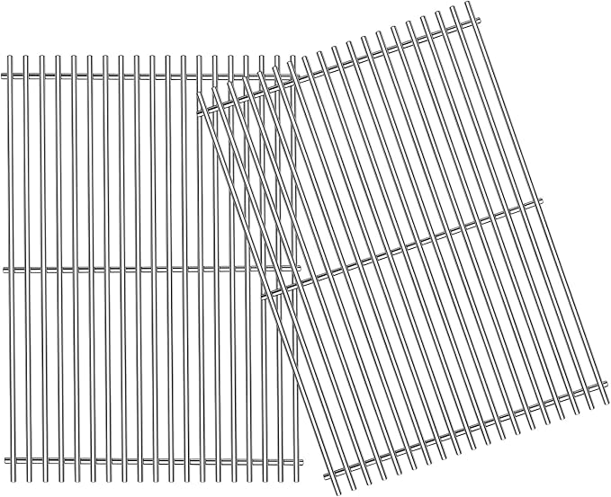 9MM 18 7/8" Stainless Steel Genesis 2 Grill Grates for Weber Genesis ii E-310 E-315 E-325 E-330 E-340 S-335 S-340 GS4 Genesis ii Grill Parts for Weber 66095 Genesis ii 300 LX 300 Series
