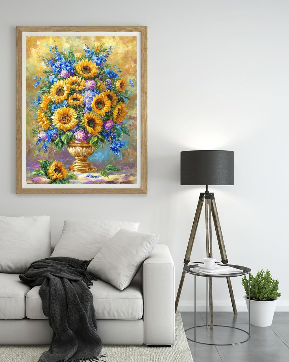 Moohue 14ct Counted Stamped Cross Stitch Kits for Adults Flowers Printed Cross Stitch Patterns Art Crafts Cross Stitch Supplies (Flowers 11)