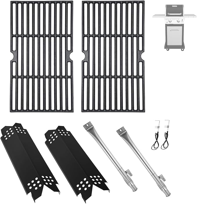 Replacement Parts Kit for Nexgrill 2-Burner 720-0864 720-0864M, Grill Parts Kit for Megamaster 720-0864MA, Grill Grate Kit for Nexgrill Replacement Parts