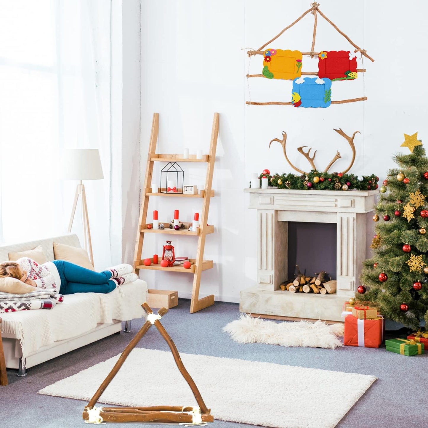 FSWCCK 100 PCS Craft Sticks, 2 Inch Natural Birch Twigs Sticks, Mini Wood Log for DIY Crafts, Farmhouse Centerpiece Decor and Rustic Home Decor