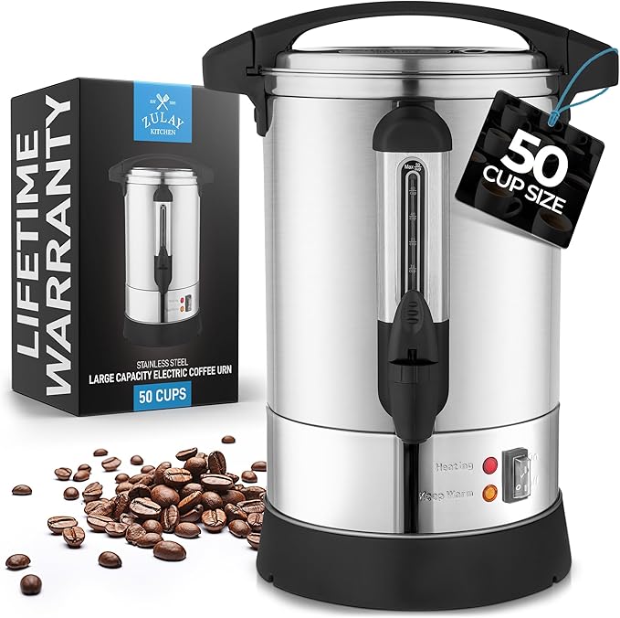 Zulay Kitchen Commercial Grade Coffee Maker Hot Water Urn