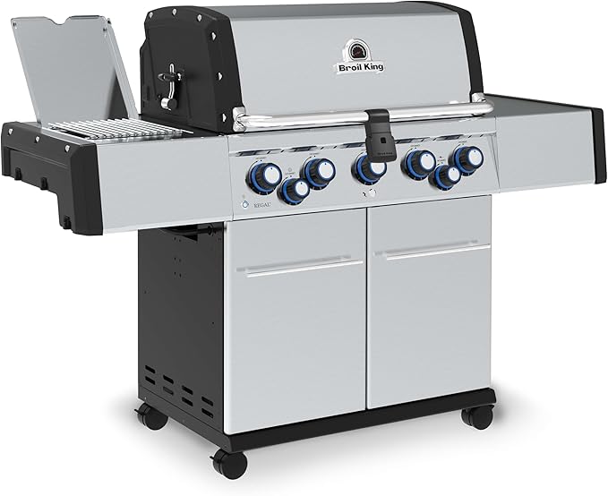 Broil King 958944 Regal S 590 Pro IR Propane Gas Grill, 5-Burner, Stainless Steel