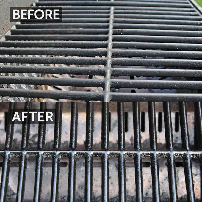 CARON & DOUCET - BBQ Grill Cleaner Oil | 100% Plant-Based & Vegan | Best for Cleaning Barbeque Grills & Grates | Use with Wooden Scrapers, Brushes, Accessories & Tools | Great Gift for Dad! (8oz)
