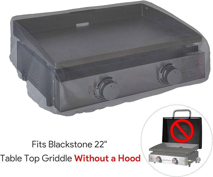 22 Inch Griddle Cover Kit, Heavy Duty 600D Waterproof Polyester Carry Bag for Blackstone 22" Table Top Griddle