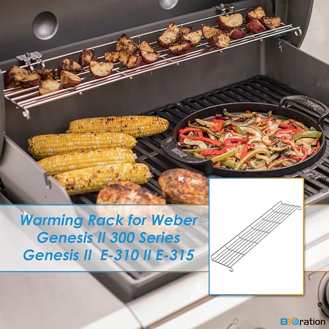 66044 Warming Rack for Weber Genesis II 300 Grill Parts Genesis ii E-310 ii E-315 ii E-330, Grill Warming Rack for Weber Genesis 2 Grill Parts Warming Rack for Weber 66044