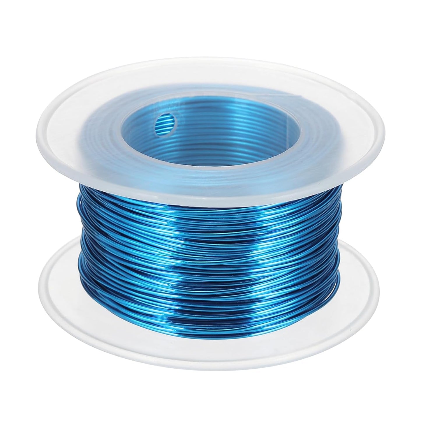 uxcell 20 Gauge / 0.8mm Anodized Aluminum Wire for Jewelry Craft Making, 102 Feet Bendable Flexible Wire for DIY Home Decor Gardening Sculpture, Blue