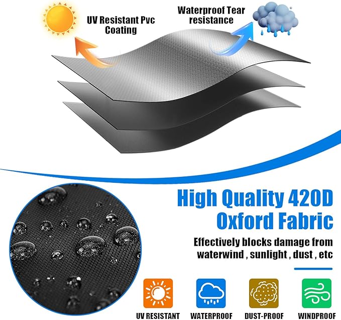 Pizza Oven Cover for Big Horn and for Aidpiza 12'' Wood Pellet Pizza Oven,Heavy Duty Outdoor Gas Pizza Grill Cover Accessories Waterproof Portable Carry Big Horn Pizza Ovens Cover