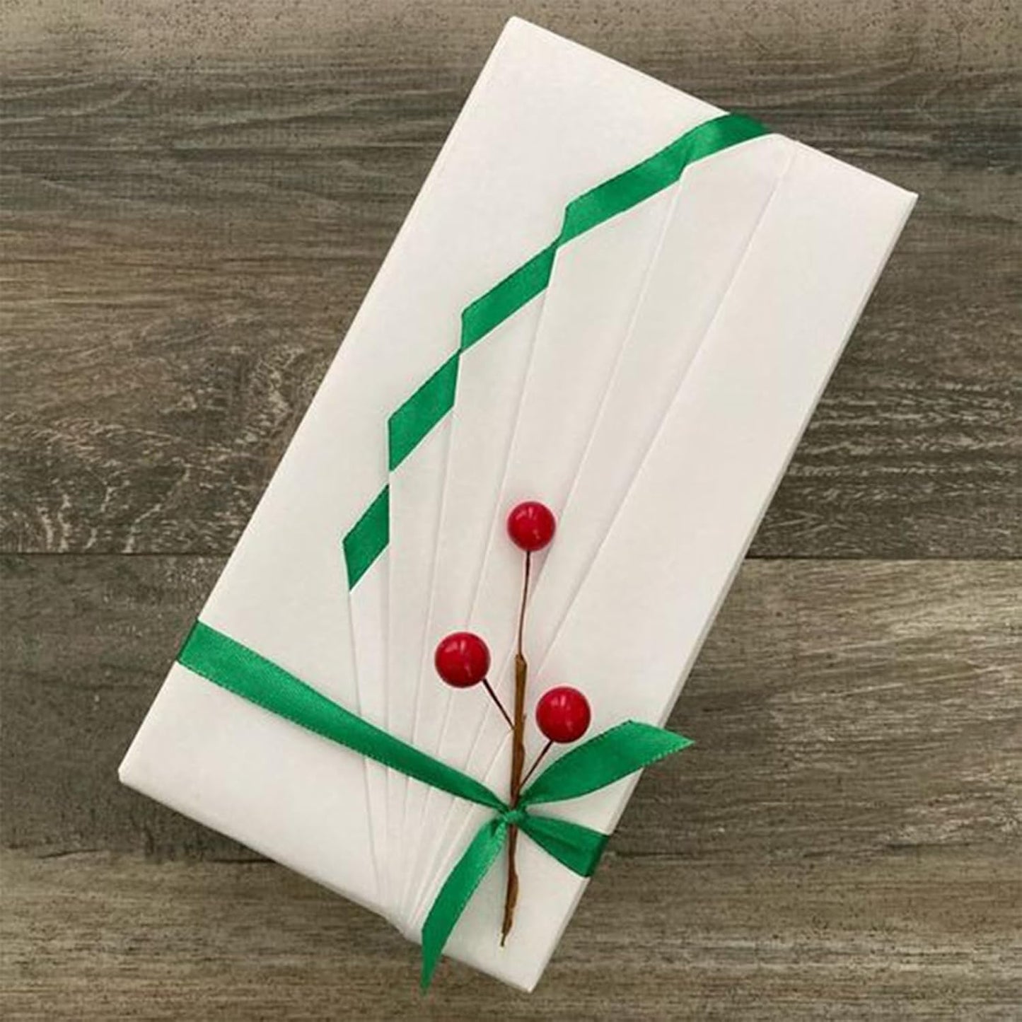 1/8" X 100 Yards Spruce Satin Thin Ribbon Solid Color Double Faced Ribbons Perfect for Crafts Wedding Decor Bow Making Arts Sewing and More