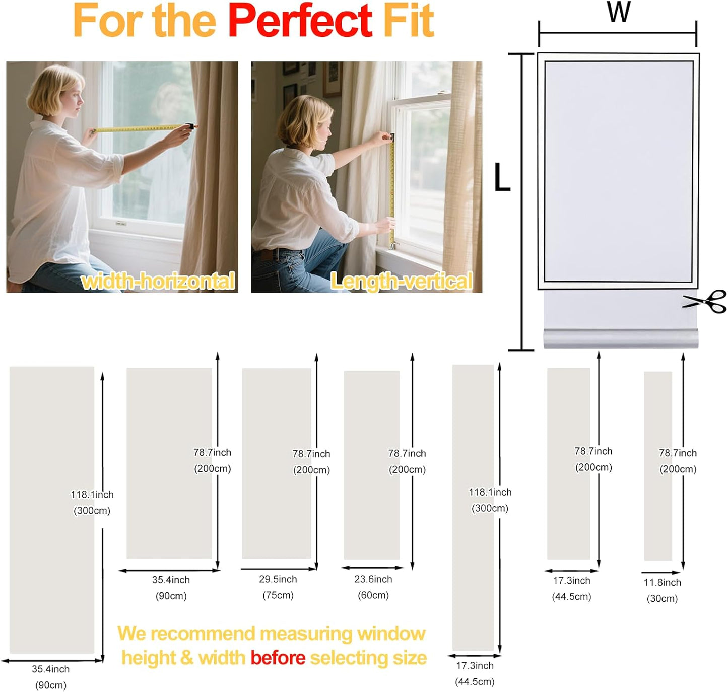 Window Privacy Film Decorative for Front Door, Bathroom Static Cling Stained Glass Sticker Opaque Heat Control UV Blocking Non-Adhesive for Home,Grid 35.4 x 78.7 inches