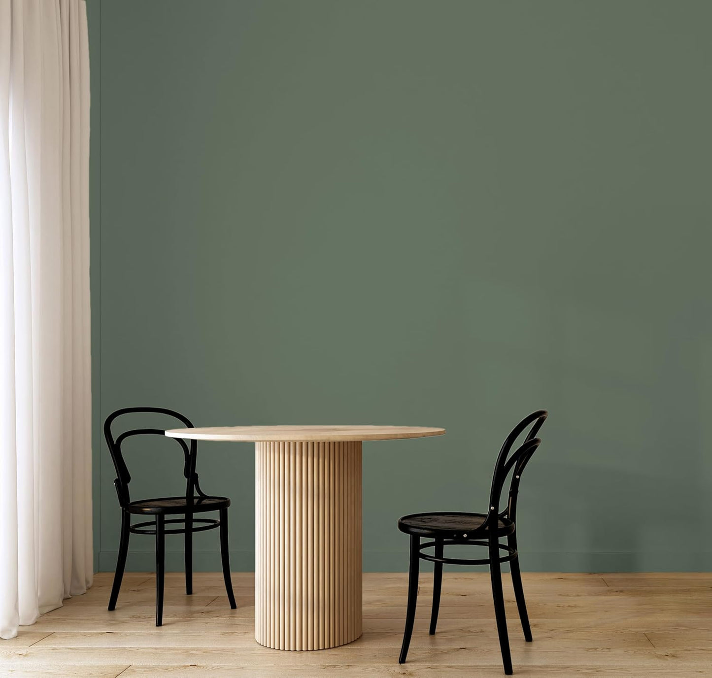 EVOLVE Paint & Primer: Environment-friendly, Eggshell with One-coat Coverage for Interior & Exterior surfaces (Ivy Green, 1-Gallon)