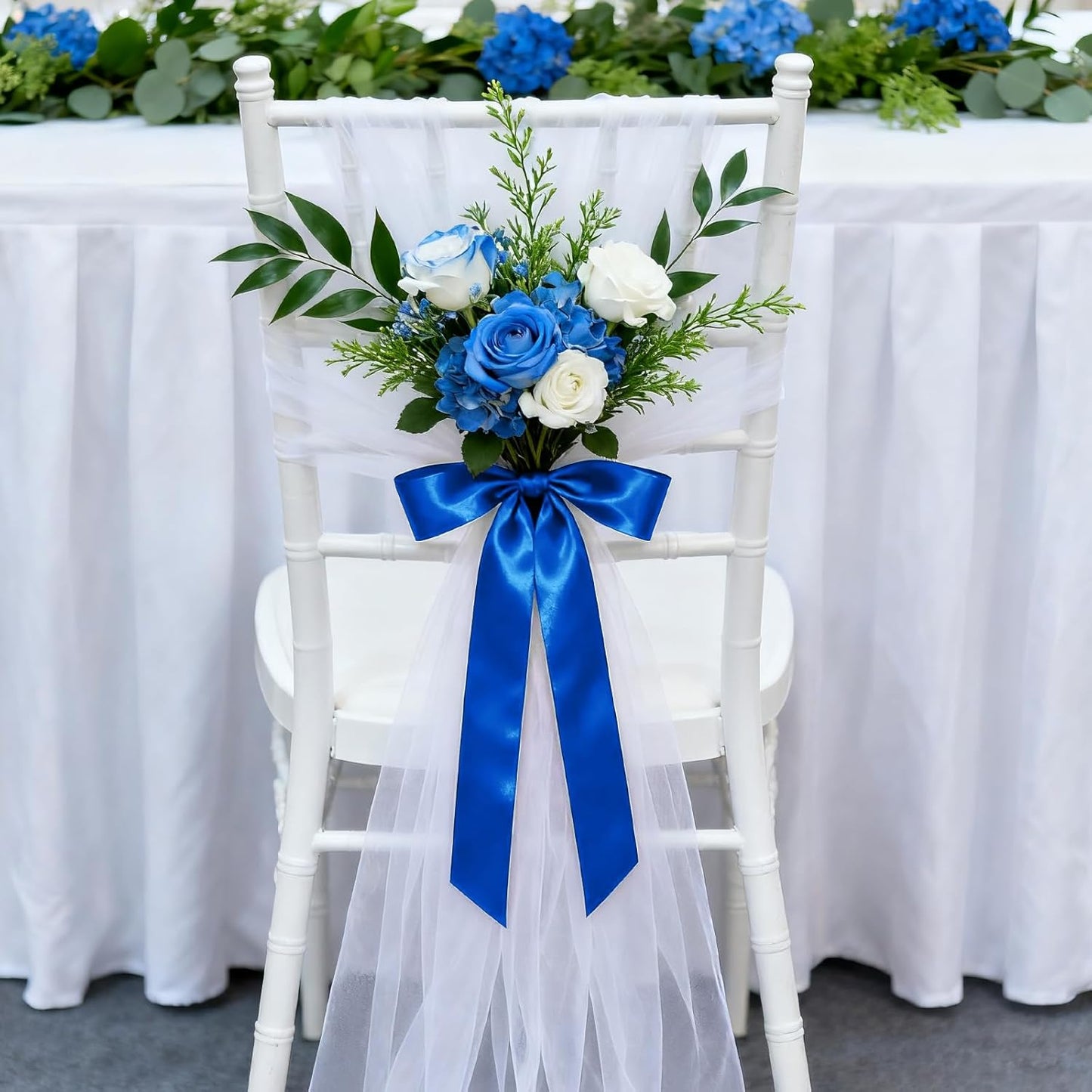 1-1/2 Inch 25 Yards Satin Ribbon Royal Blue, Solid Color Fabric Ribbon for Gift Wrapping, Wedding, Polyester Gift Ribbon for Birthday Party Decoration, Craft, Hair, Floral, Sewing