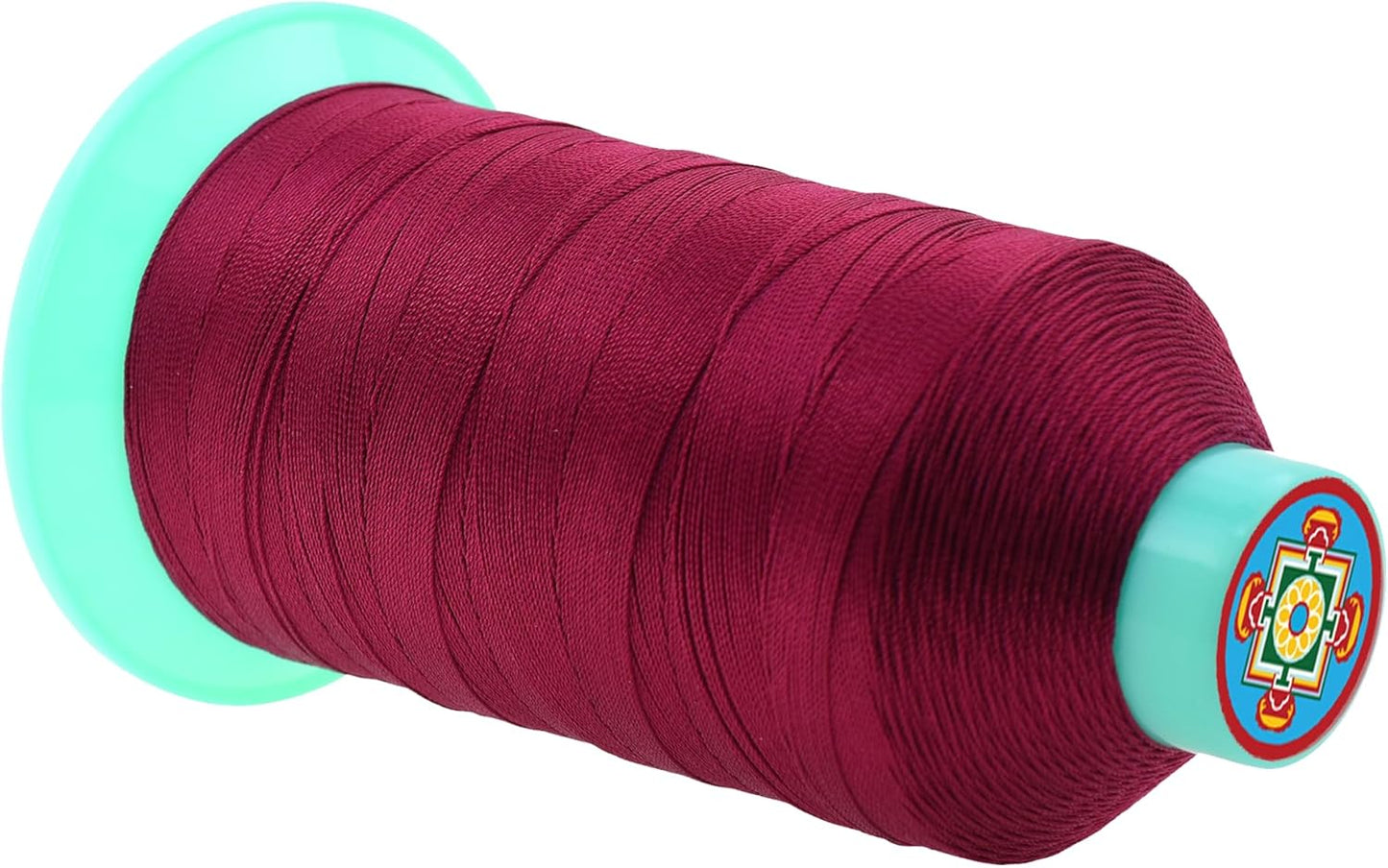 Mandala Crafts Bonded Nylon Thread Wine Heavy Duty Sewing Threads - 1250 YDs Size 138 420D T135 Tex 135 Thread for Leather Jeans Weaving Outdoor Marine Upholstery Threads