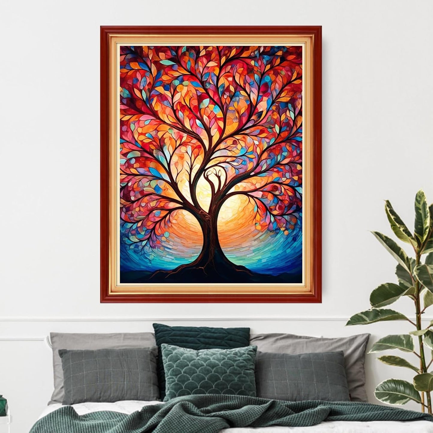 Artvxeay Cross Stitch Kits Stamped Full Range of Embroidery Kits for Beginners Adults 11CT Pattern Stitch Embroidery Kits Needlepoint Kits DIY- (Magic Night Light Tree 16x20 inch)