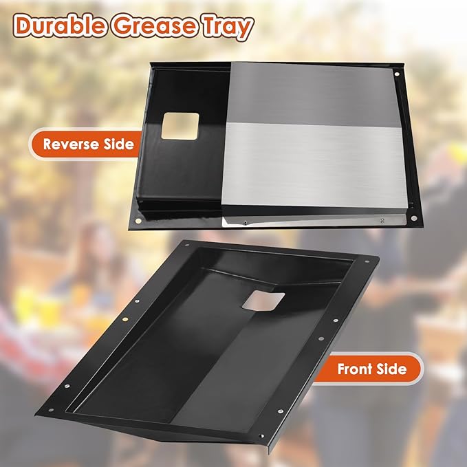 91354 Grease Tray for Weber Spirit 310 and 320 Series Grills with Side Control Panel, Drip Pan Tray for Weber Spirit E-310 E-320 (Made in 2009 and 2012), Grease Tray for Weber 91354 Parts