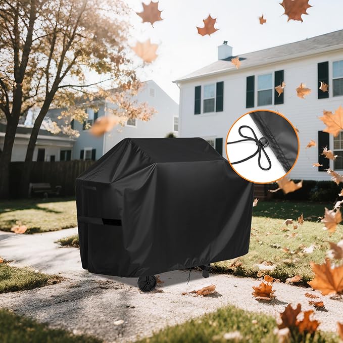 Charcoal Grills Cover for Nexgrill 3-Burner Propane Gas Grill, Waterproof Outdoor Grill Cover BBQ Grill Cover Barbeque Grill Cover (Cover Only) - 47" L×23" W×40" H, Black