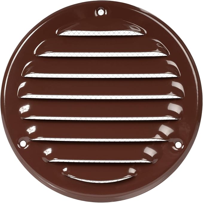 Repa Market 4 Inch (Opening Dimensions) Air Vent Covers/Brown Galvanized Steel Return Air Grille/AC Vent Cover/Wall or Ceiling HVAC Registers Grilles & Vents for DIY & Home Improvement