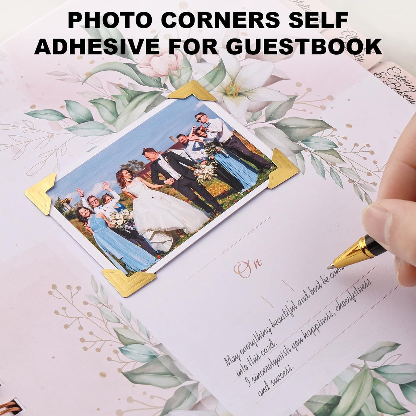 CHIALLCO Photo Corners 120 Pcs Gold Self-Adhesive Picture Mounting Corner Stickers for DIY Scrapbook, Acid Free Photo Mounting Corners for Photo Album, DIY Scrapbook Stickers, Memory Books, Diary