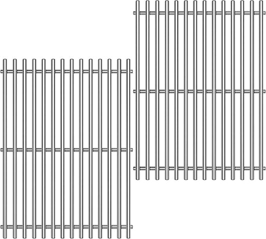 9MM 15" Stainless Steel Grill Grates for Weber Spirit E-210 Spirit E/S 200 & 210 Genesis Silver A Spirit 500 Gas Grill with Side Control Panel for Weber 7522 65905 65904 Spirit 200 Series
