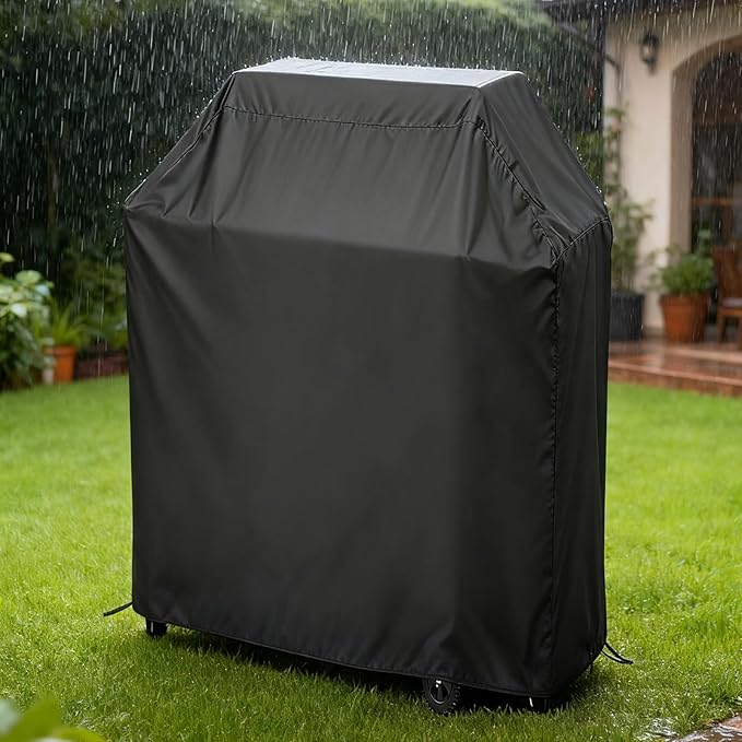 Grill Cover for Aoxun 4-Burner Propane Grill with Side Burner, Waterproof Outdoor BBQ Covers Propane Gas Grill Cover - 18" D x 47" W x 45" H