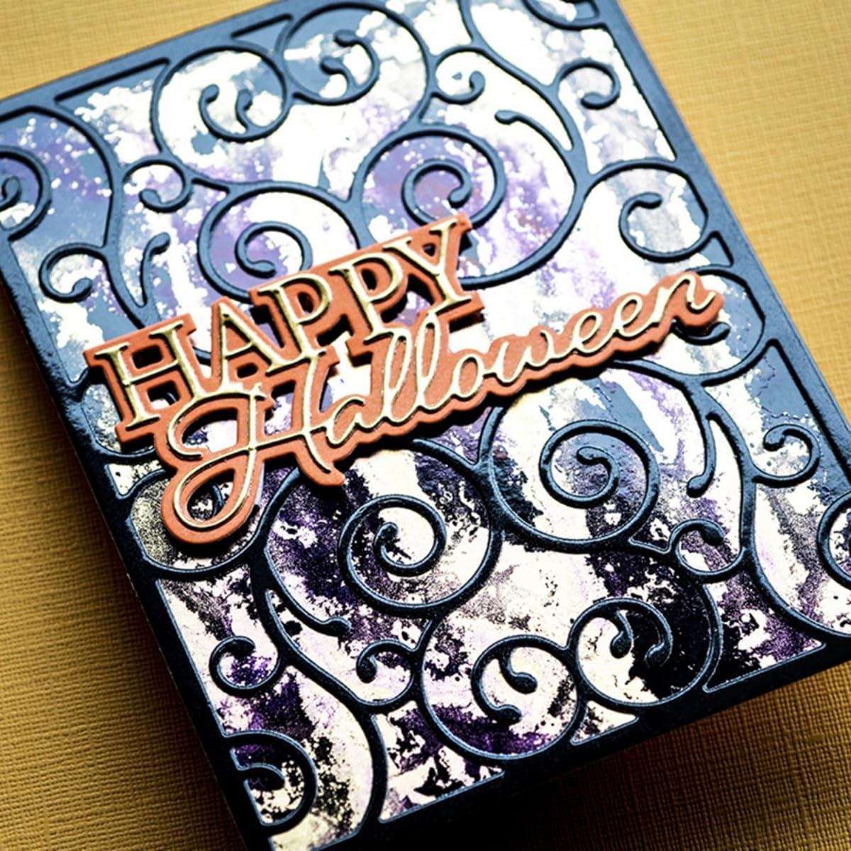 Cutting Dies Metal Stencils Scrapbooking Tools Flowers Lace Frame DIY Embossing Template for Paper Card Making Album Arts Crafts Supplies (Halloween Vine Frame-11.1x14.3cm)