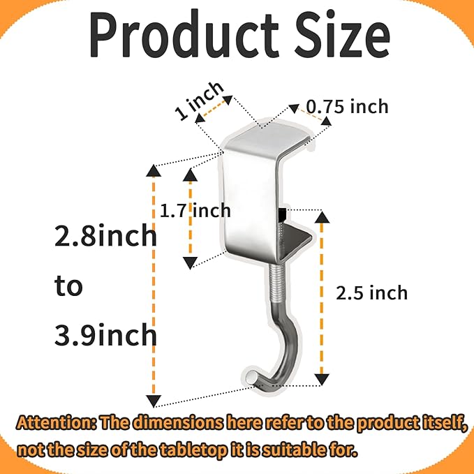 6 Packs Adjustable Tablecloth Clips - Heavy Duty Picnic Table Clips, Windproof Steel Table Cloth Cover Clamps Table Cloth Holders for Restaurant Picnics Marquees Weddings Graduation Party (small)