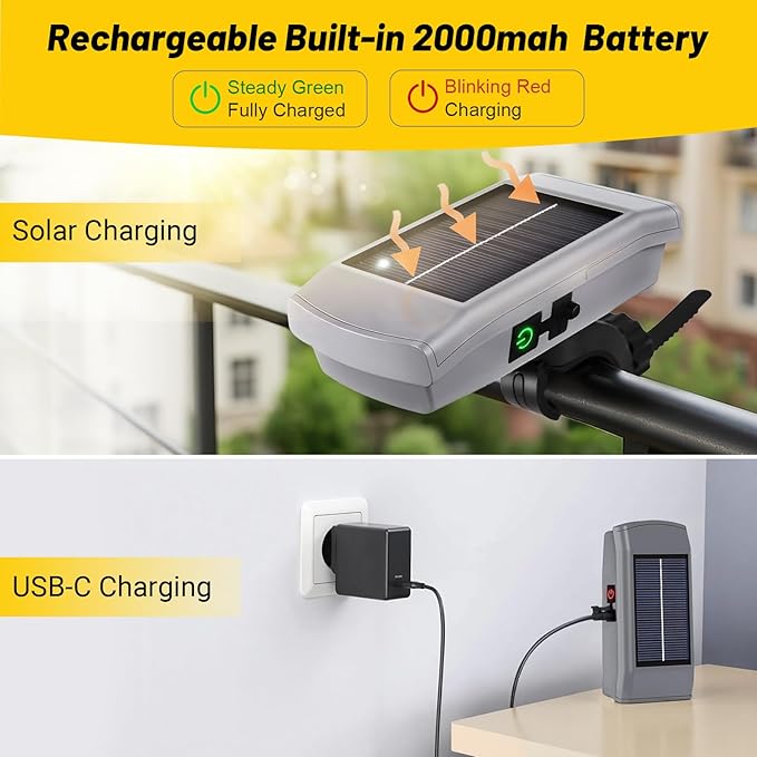 Grill Lights for Blackstone Weber Grills, USB-C Rechargeable Solar 360° Rotatable Automatic On/Off LED BBQ Light for Outdoor Barbecue, Waterproof Heat-Resistant Griddle Accessories