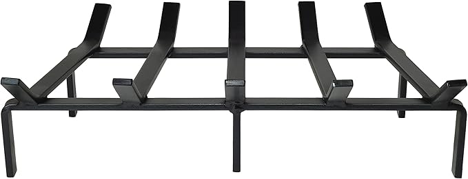 SteelFreak Heavy Duty Steel Fireplace Grate - Made in The USA (24 Inch)