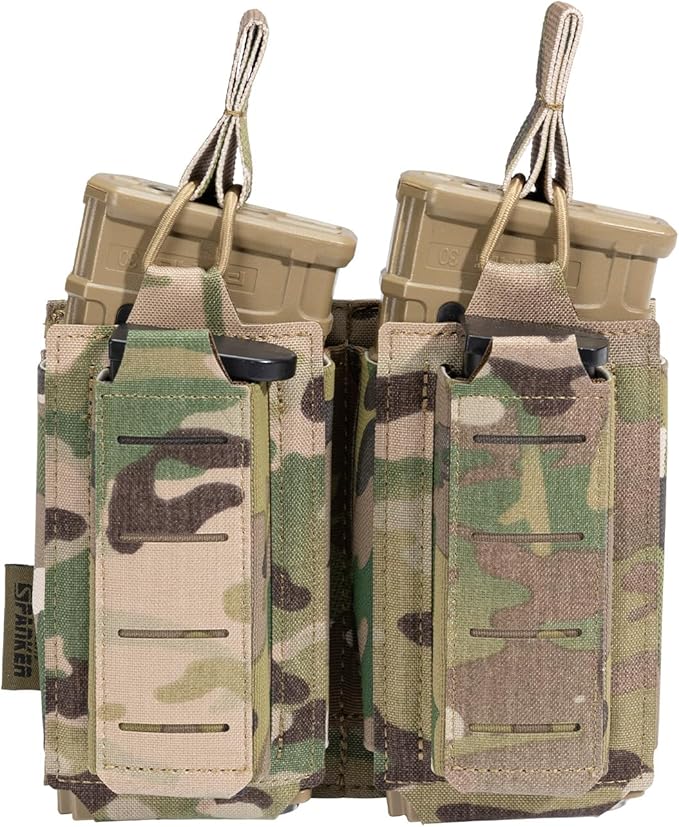 EXCELLENT ELITE SPANKER Tactical Open-Top Single/Double/Triple Molle Mag Pouch for Pistol Mag Pouch Tactical Bag Accessories Holder