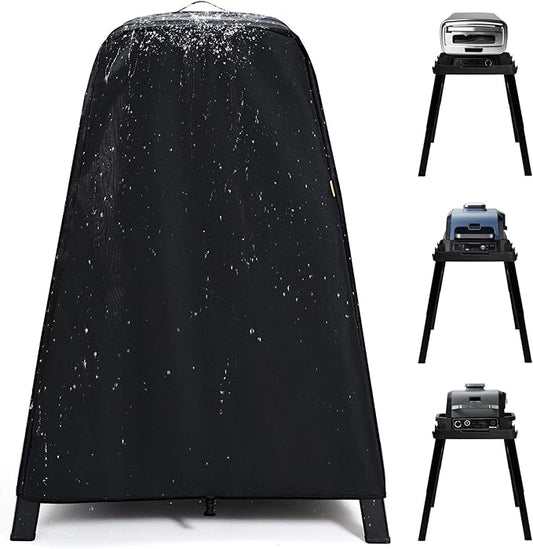 Waterproof Cover for Ninja Woodfire Outdoor Grill & Smoker and for Artisan Pizza Oven on Ninja XSKUNSTAND Stand, Outdoor Grill Accessories for Models OG700/800/900/OO100/MO200 Series (Cover Only)