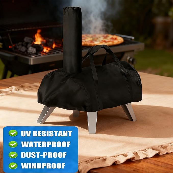 Pizza Oven Cover for WOOCIT 12 Inch, Outdoor Pizza Oven Cover Waterproof Pizza Ovens Accessories