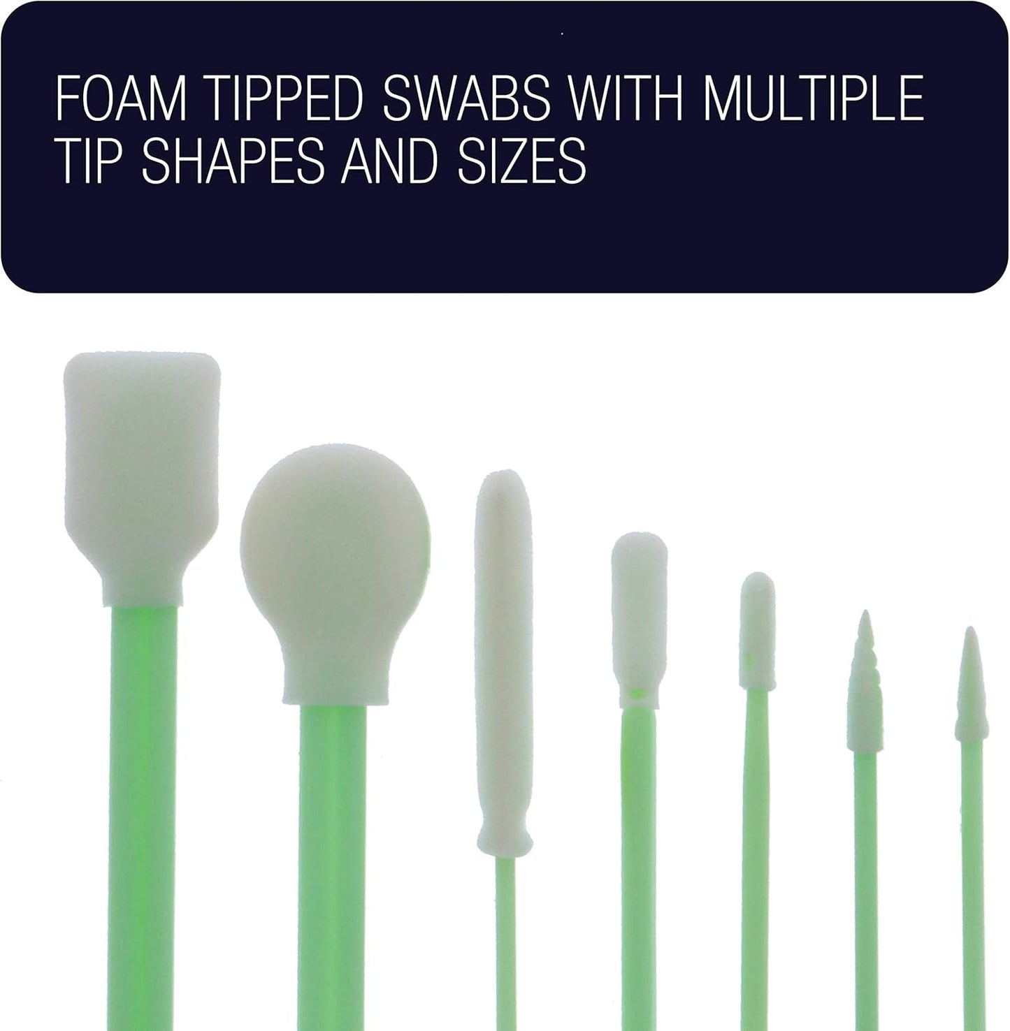 U.S. Art Supply 30 Alcohol Ink Blending Swabs - Foam Tip Brushes, Assorted Shapes and Sizes - Mixing, Blending, Re-Wet, Lift Ink, Dye, Paint, Drawing on Yupo Paper, Art and Craft Mediums, Epoxy Resin