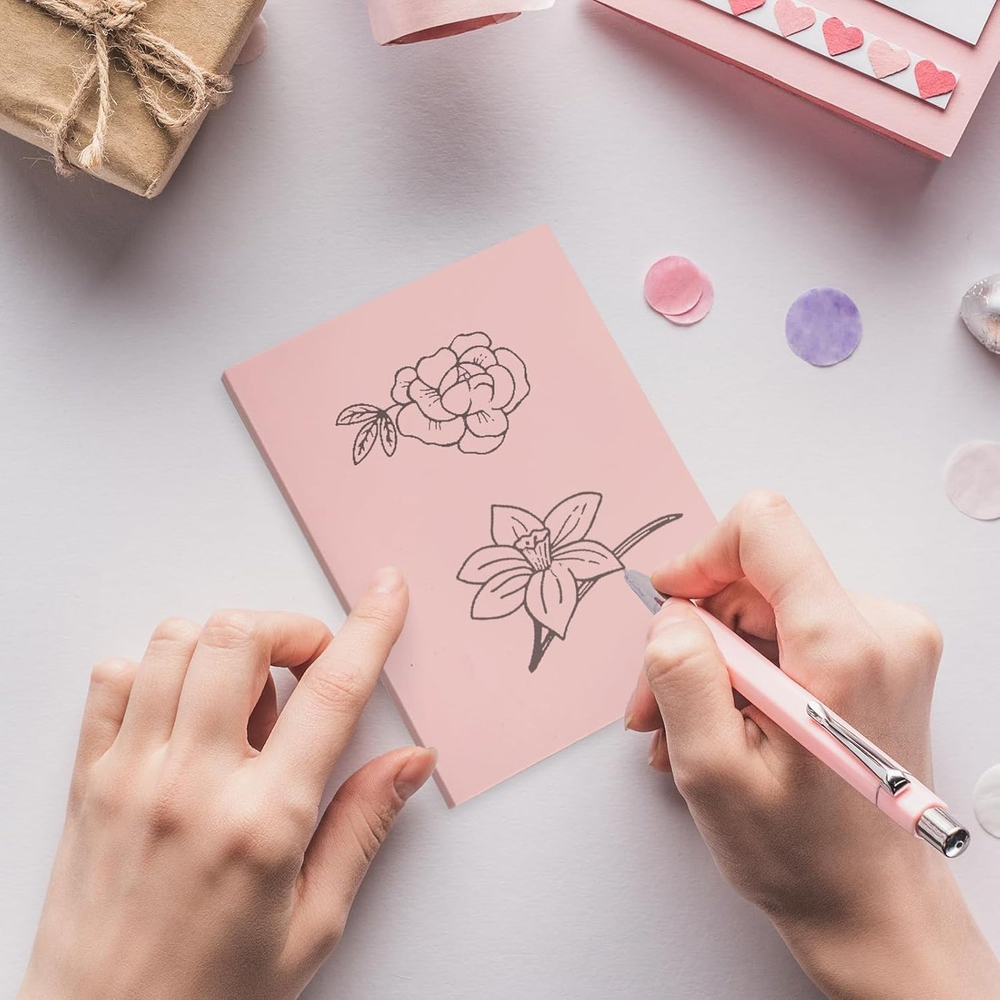 5 Pack 8"x6" Pale Pink Rubber Stamp Carving Blocks Pink Rubber Carving Blocks Linoleum Block for Stamp Maker Printmaking Supplies