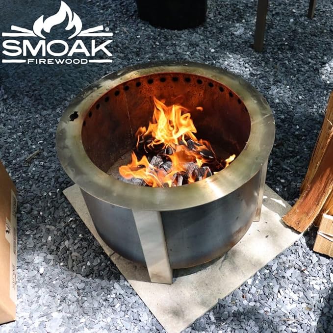 Smoak Firewood - Kiln Dried Premium Oak Firewood (Includes Firestarter) (Large (16inch Logs) 60-70lbs)