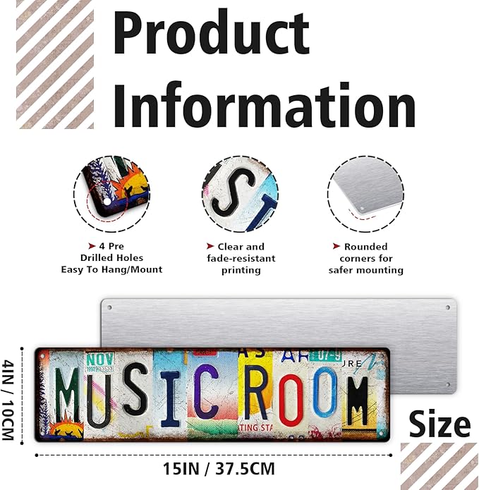 Music Gifts Posters Room Decor Y2K– Country Music Band Vinyl Merch Wall Street Signs for Bedroom – Grunge Aesthetic Rock Musical Wall Art & Guitar Accessories