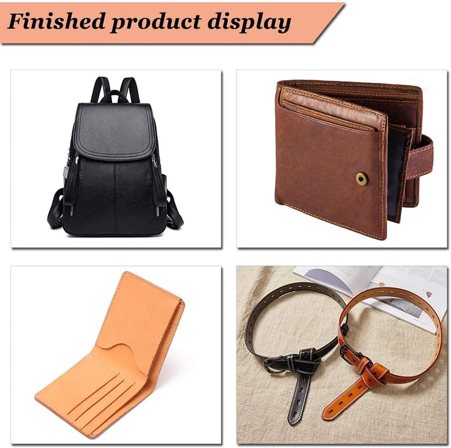 24 Colors Waxed Thread, Leather Sewing Thread,Hand Stitching Thread for Hand Sewing Leather and Bookbinding, 13Yards Per Color