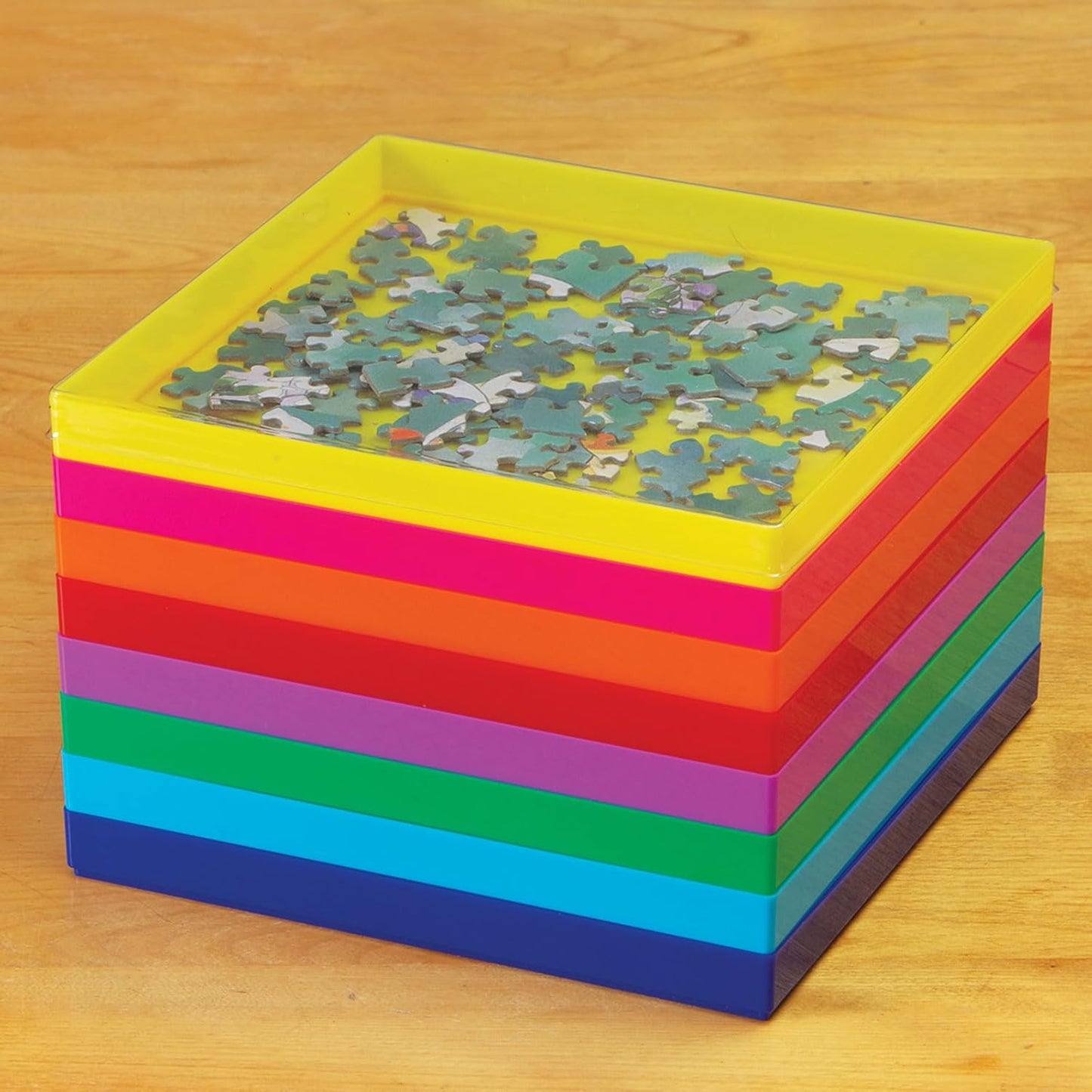 Bits and Pieces - Jumbo Puzzle Stack-Em Sorting Trays - Puzzle Gift