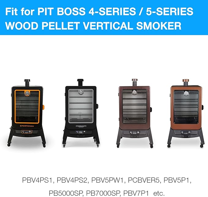 Vertical Smoker Cover for Pit Boss Wood Pellet 4/5-Series PBV4PS1 PBV5PW1 PBV4PS2 PBV5P1 Pro Series 4 BBQ Weather-Resistant Outdoor Grill Cover Pitboss 73550 73040