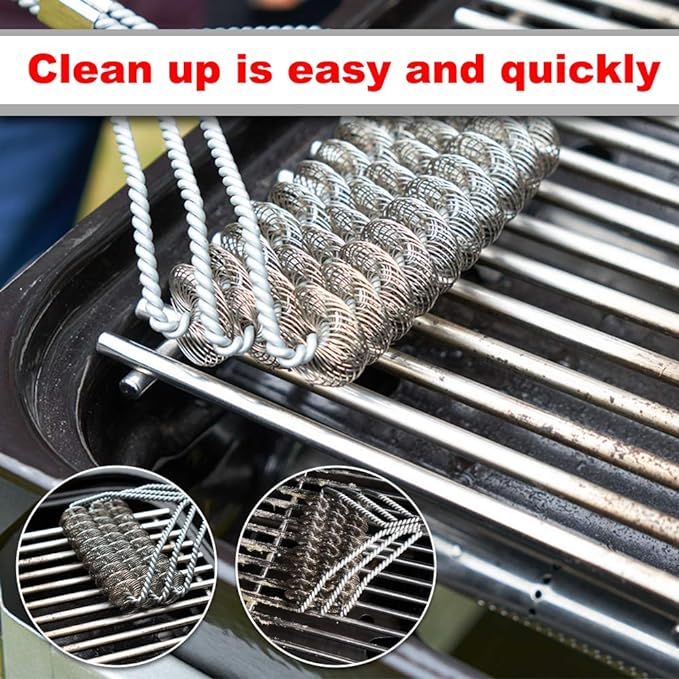 S720-0896 (3-Pack) 17" Stainless Steel Cooking Grate for Homedepot Nexgrill 720-0896B 720-0896 720-0896BK 720-0896E 720-0896C 720-0896CP 720-0898 720-0898A