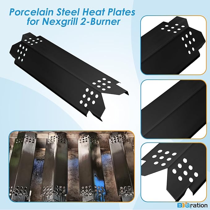 Replacement Parts Kit for Nexgrill 2-Burner 720-0864 720-0864M, Grill Parts Kit for Megamaster 720-0864MA, Grill Grate Kit for Nexgrill Replacement Parts