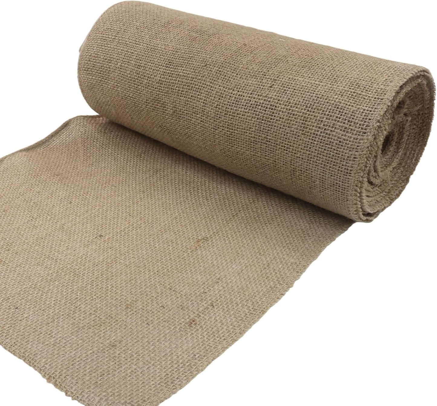 12" Wide Natural Burlap Fabric - 10 Yards Jute Ribbon for Gift Wrapping, Wedding Decorations, Rustic Crafts, Wreaths & Home Decoration (30cm Wide)