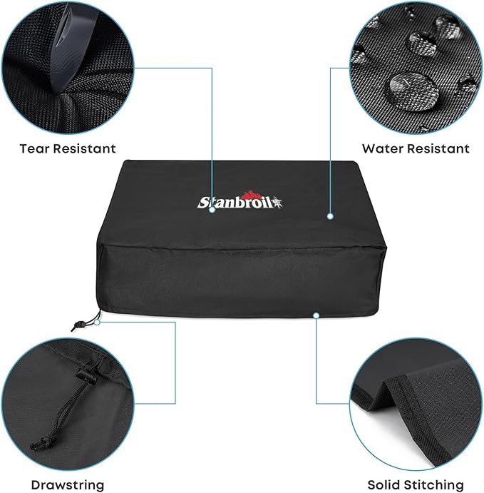 Stanbroil Griddle Cover Fits Blackstone 22”/17" Table Top Griddle Without Hood, 600D Polyester, Replacement Grill Cover for Blackstone 1724