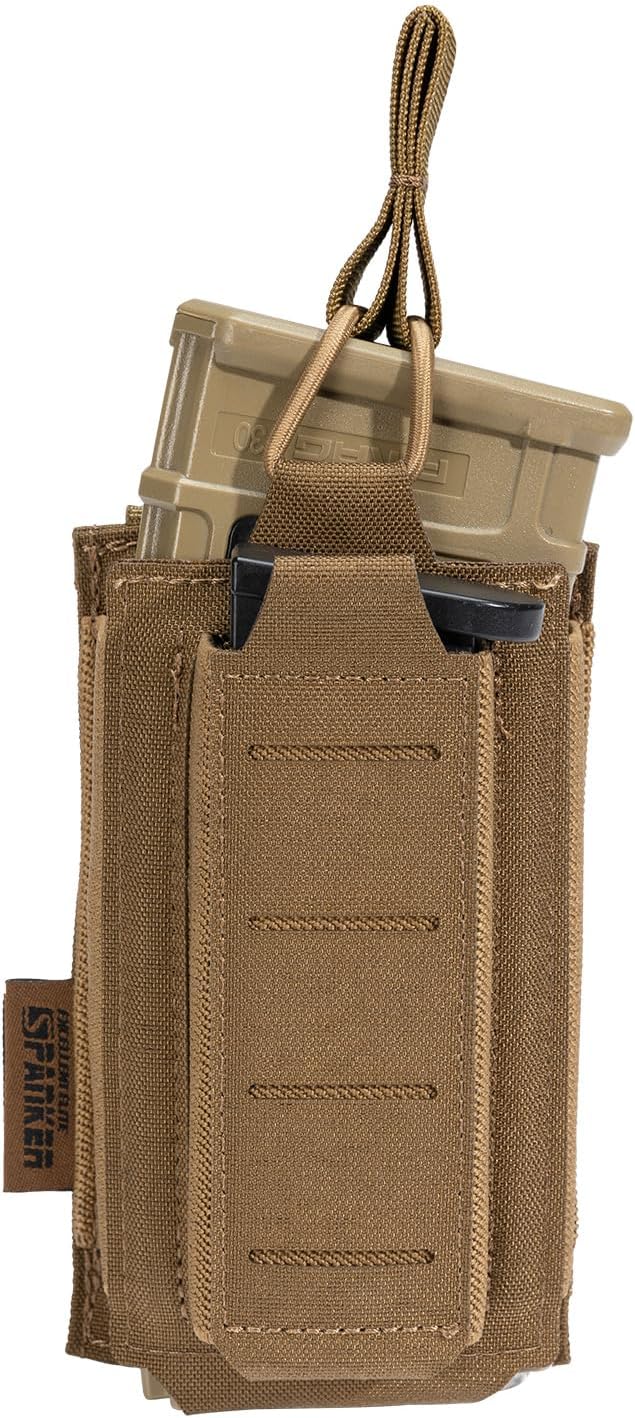 EXCELLENT ELITE SPANKER Tactical Open-Top Single/Double/Triple Molle Mag Pouch for Pistol Mag Pouch Tactical Bag Accessories Holder