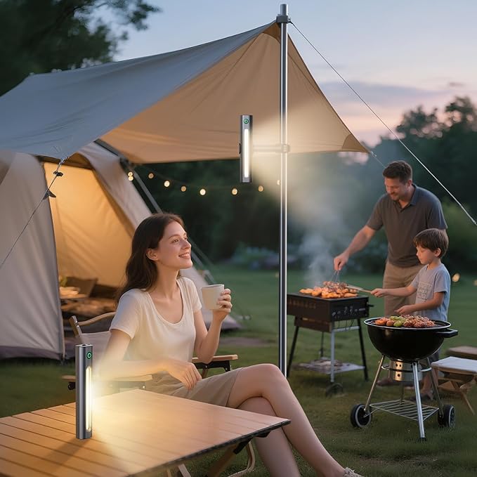 Rechargeable 360° BBQ Grill Light for Outdoor Grilling with Magnetic, IPX5 Waterproof, 2-Level Brightness, USB-C Charging, Portable Grill Accessories, Grilling Gift for Men, Dad, Grill Lights