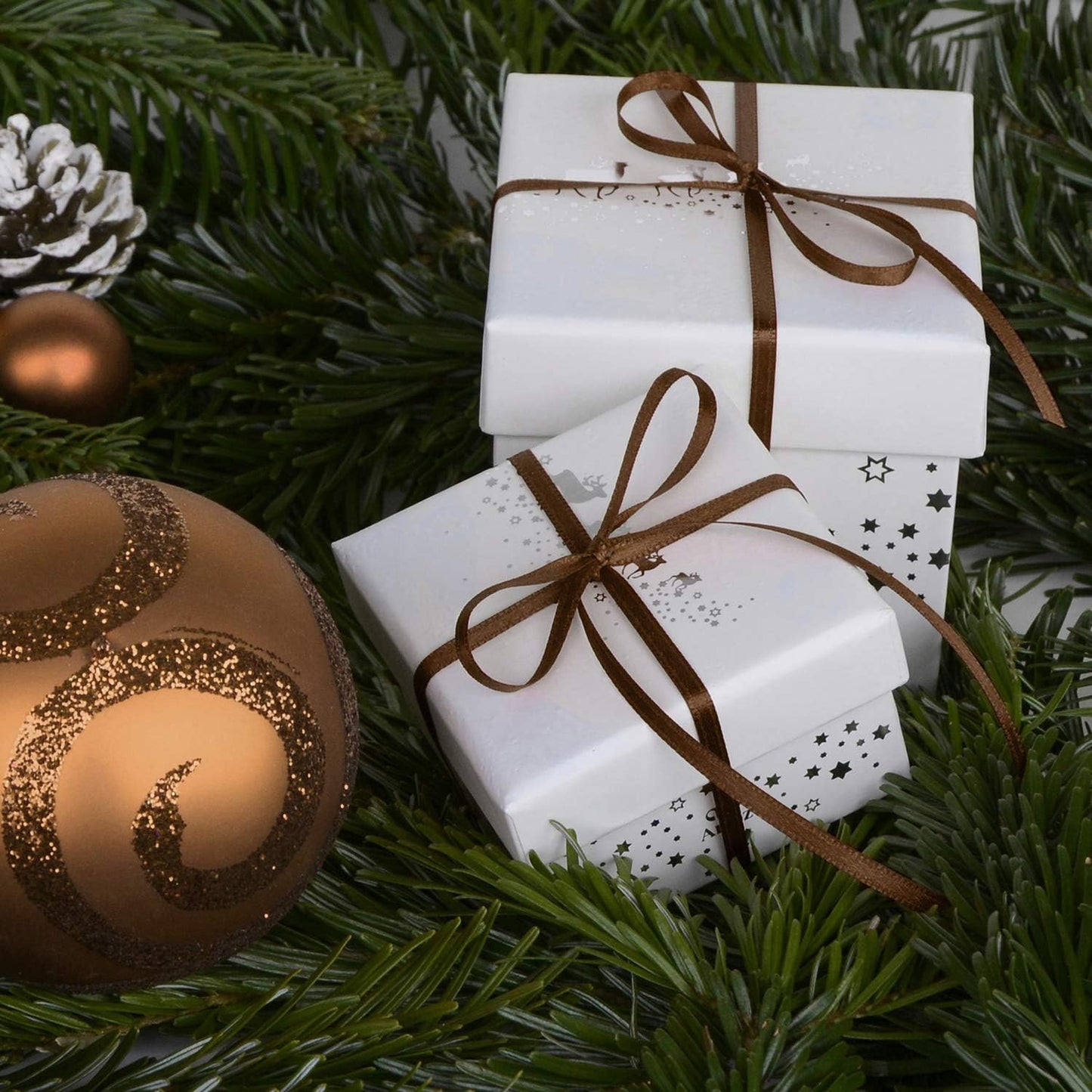 Humphrey's Craft 1/4 Inch Brown Double Faced Satin Ribbon - 50 Yards Variety of Color for Crafts Gift Wrapping DIY Bows Bouquet Decoration Sewing Christmas Tree Wedding and Invitation Card.