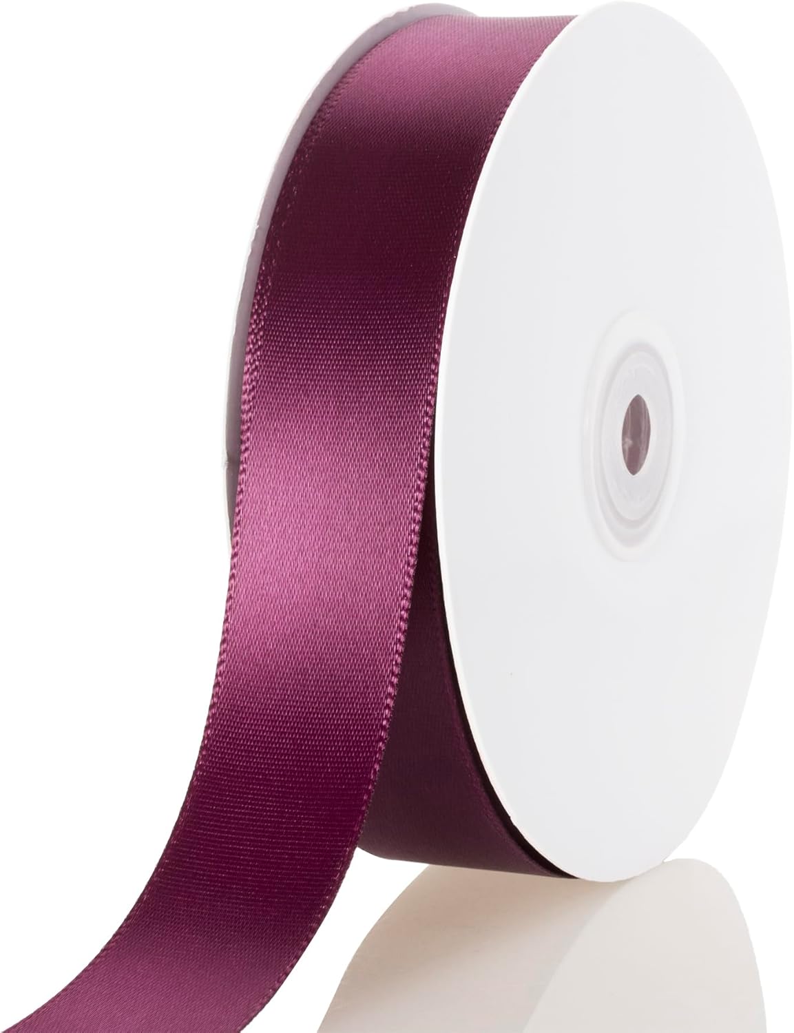 1 Inch Wine Ribbon, 50 Yards Craft Polyester Satin Ribbon Perfect for Gift Wrapping, Handmade Roses, Wedding Party Decorations and DIY Crafts