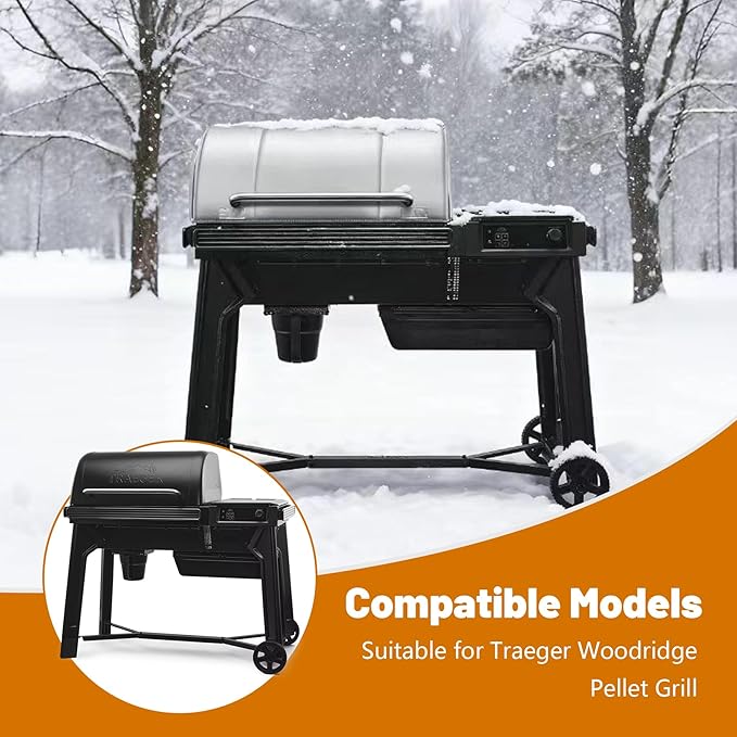 Insulation Blanket Replacement for Traeger Woodridge pellet Grill TFB86MLH,Thermal Blanket for Smoker for BAC761 Traeger Grill Cover Woodridge Pellet Smoker Blanket Winter Insulation Accessories