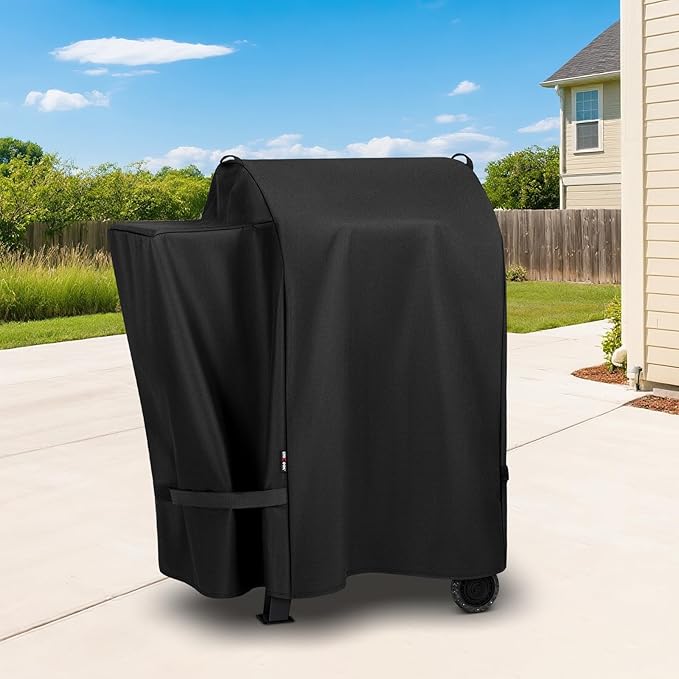 Unicook Pellet Grill Cover for Pit Boss Lexington 500, Onyx Edition, Lexington 540 and Pro Series 600 Grills, Outdoor BBQ Cover for Traeger Tailgater 20 Wood Pellet Smoker, All Weather Protection
