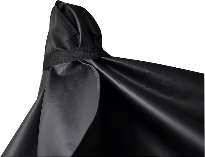 Heavy Duty Grill Cover for Charcoal Offset Smoker Cover, Fade and UV Resistant, Fits Char-Broil, Dyna-Glo, Royal Gourmet, Char-Griller and More Black